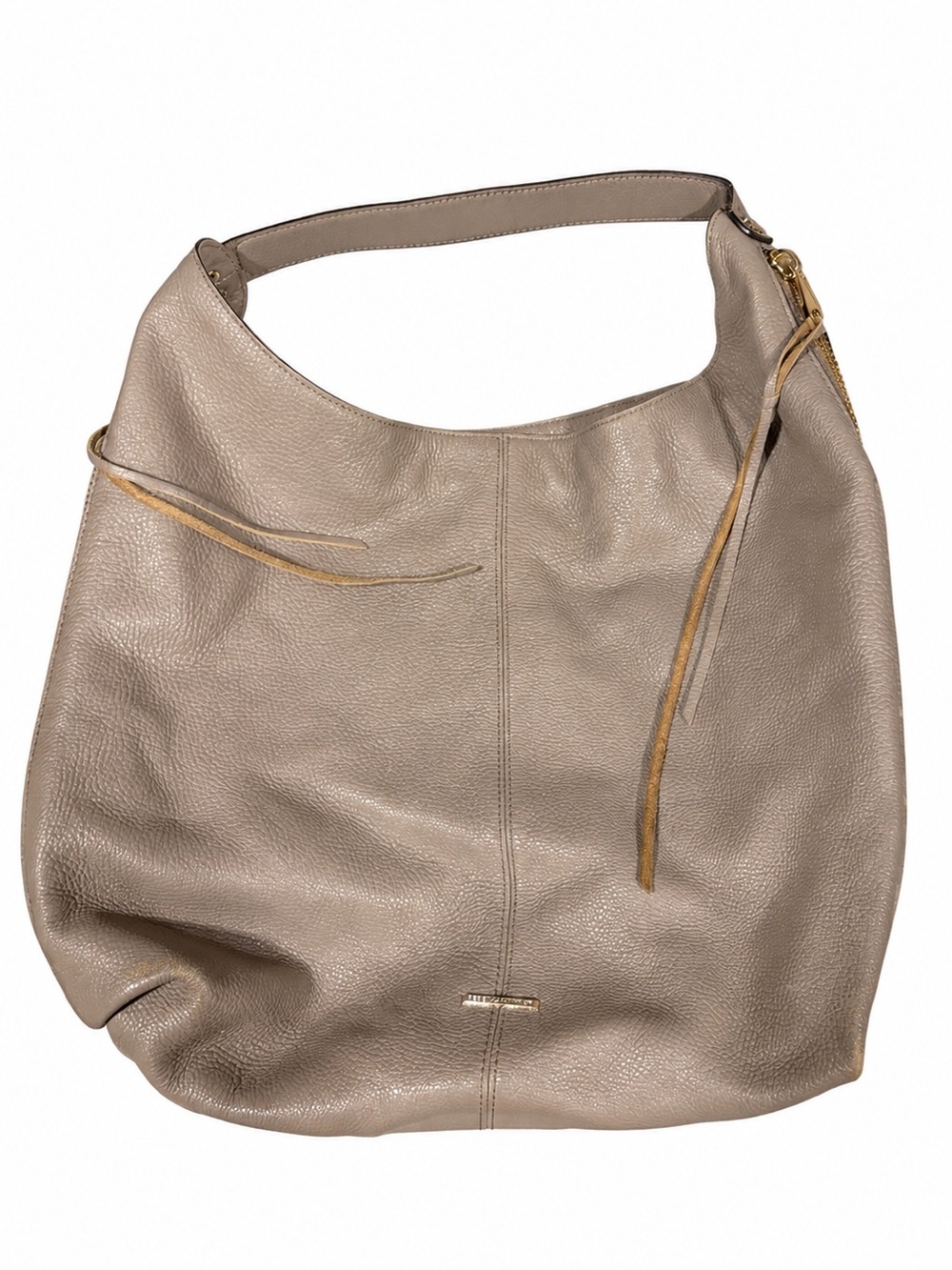 Rebecca Minkoff Taupe Pebbled Leather Hobo Bag